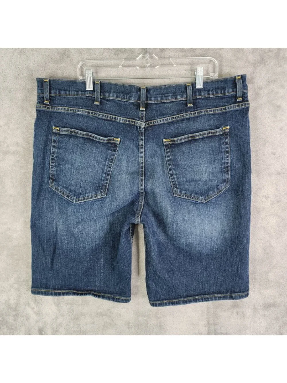 Mens St John's Bay Blue Denim Shorts Comfort Stretch 11